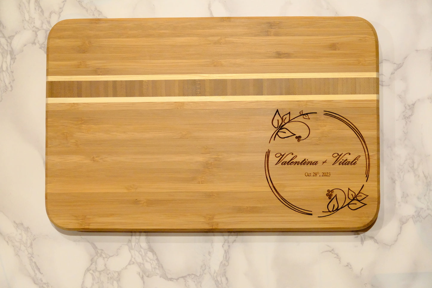 Engraved Wooden Charcuterie board