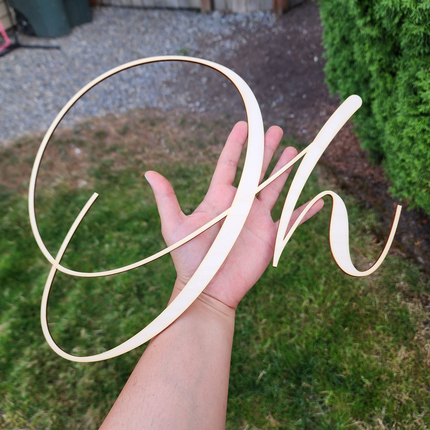 Custom cutout letters