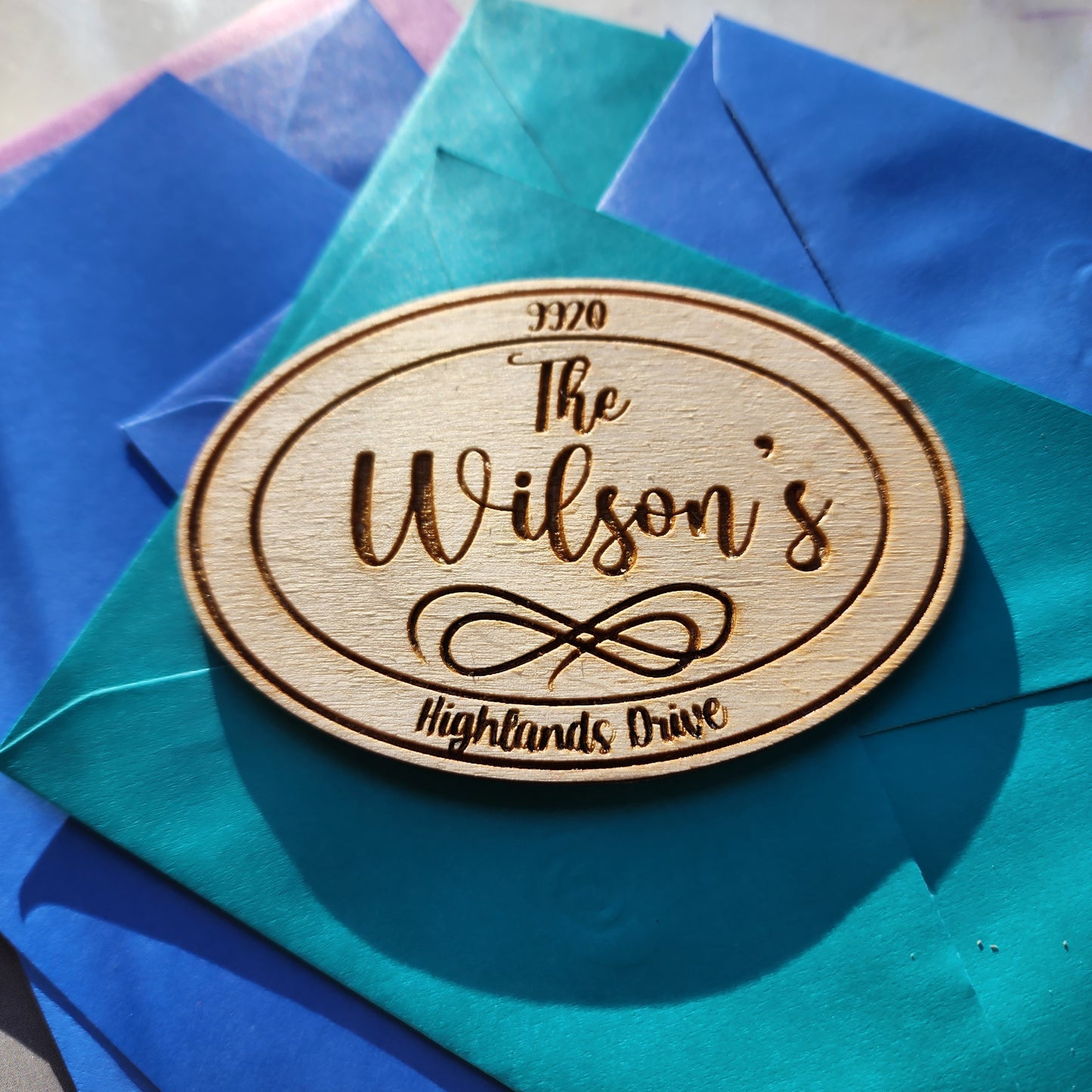 House address plate or magnet