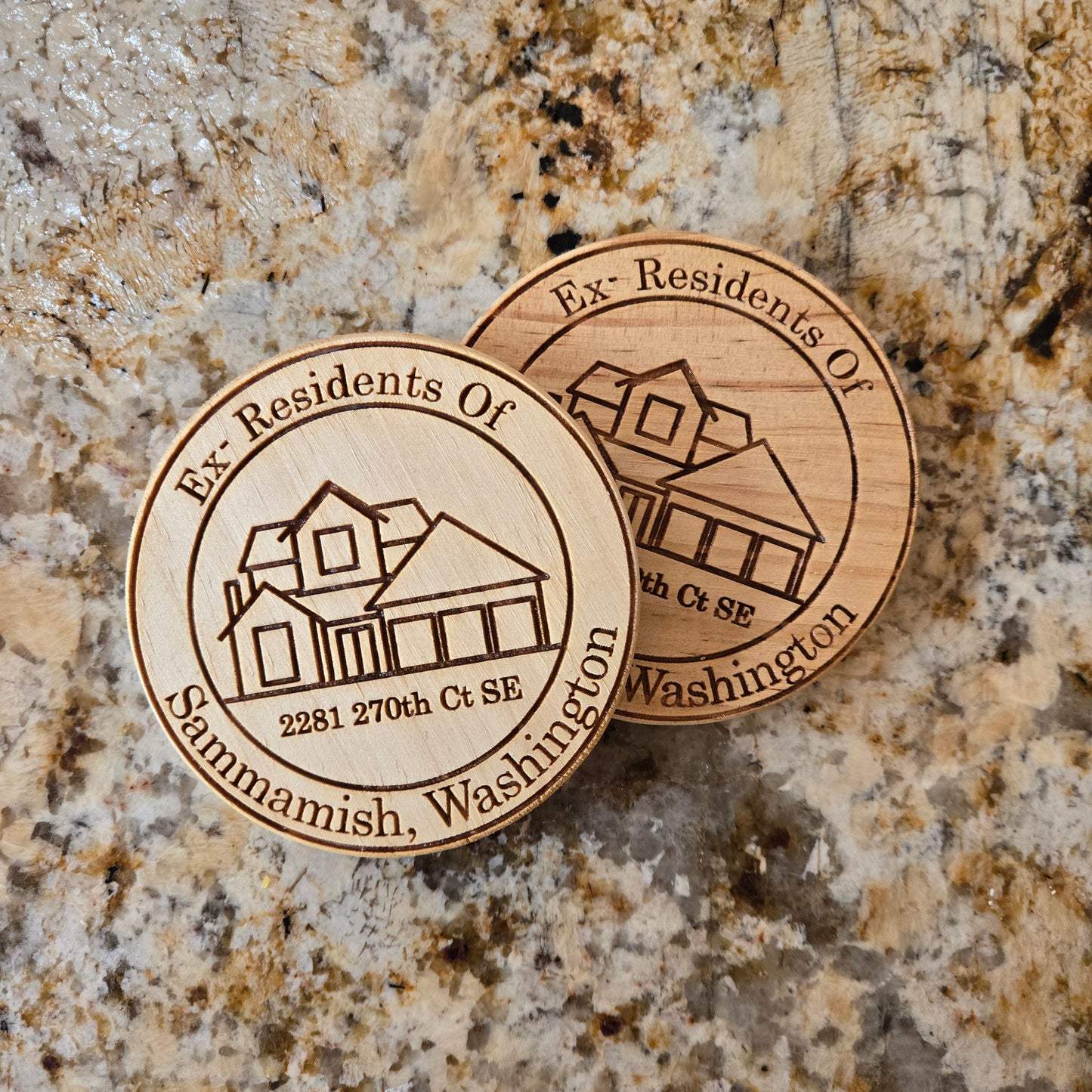 Custom made coasters