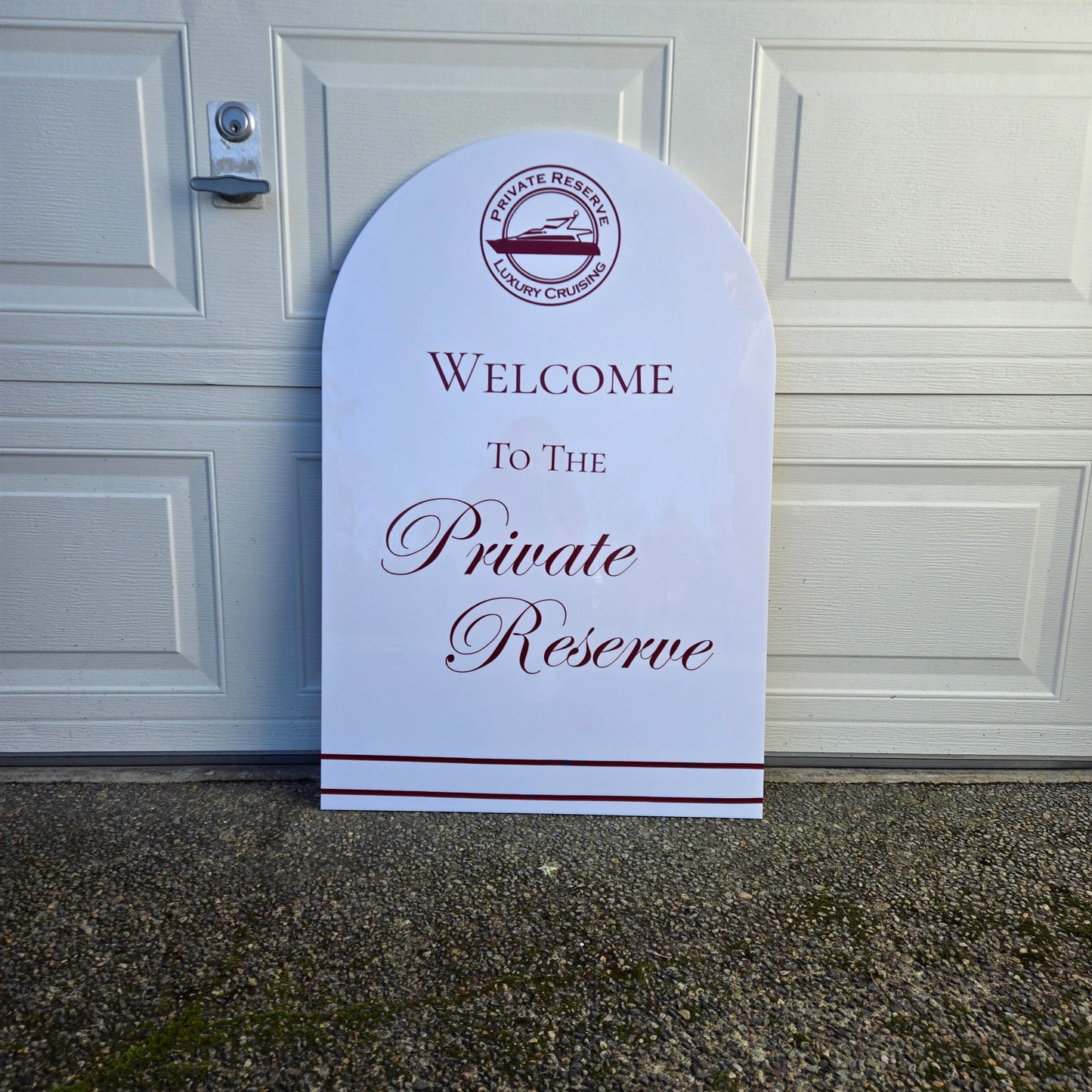 Acrylic and Vinyl 3 ft x 2 ft sign