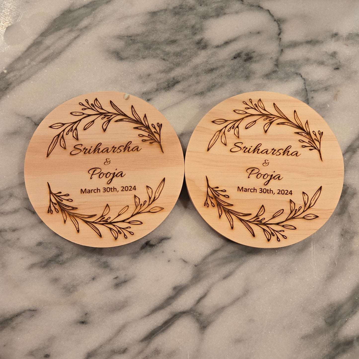 Custom made coasters