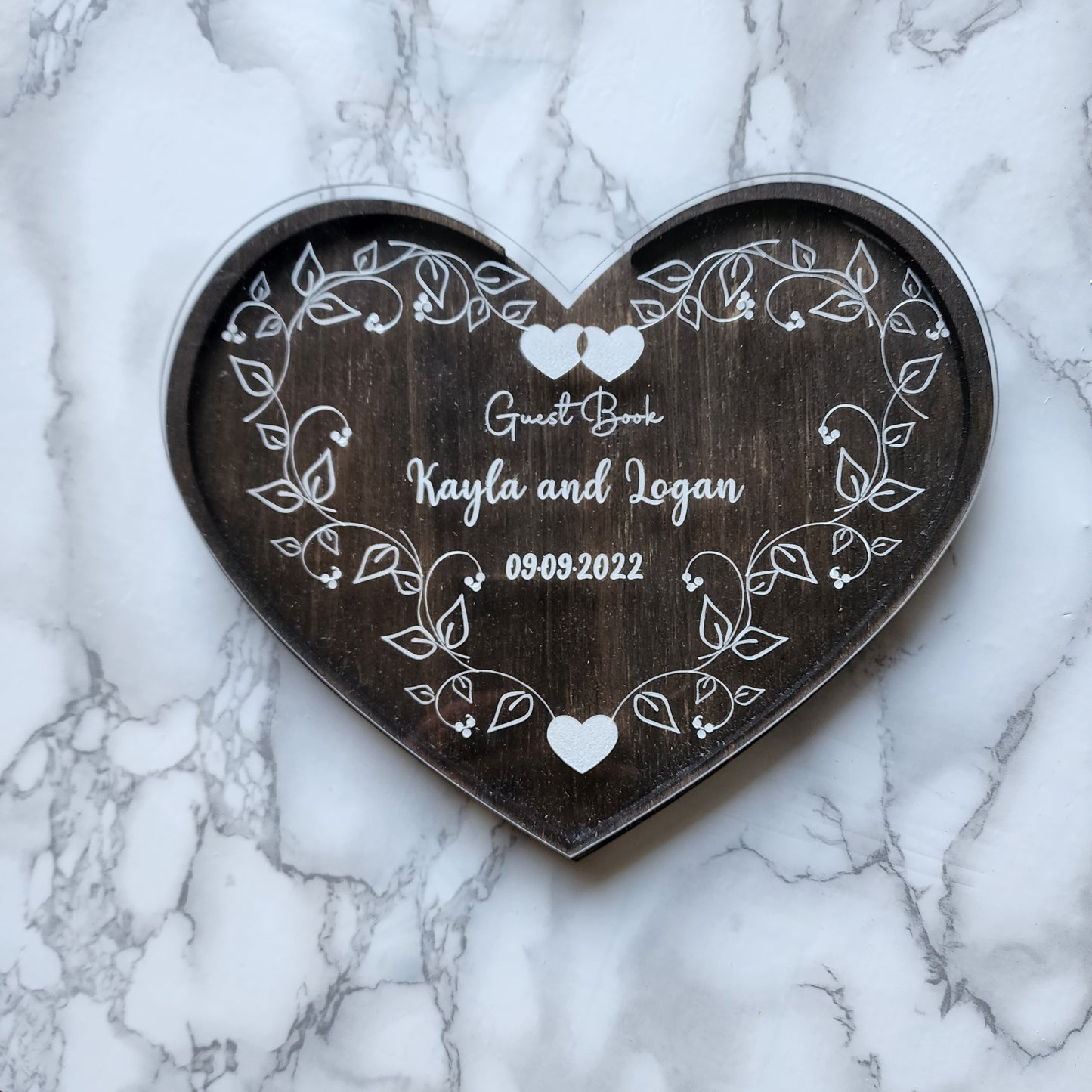 Wooden Custom guest book