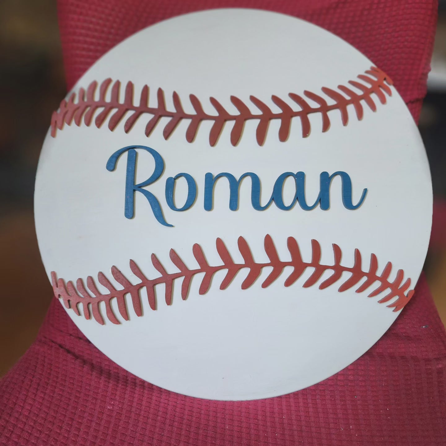 Baseball Theme Room Sign
