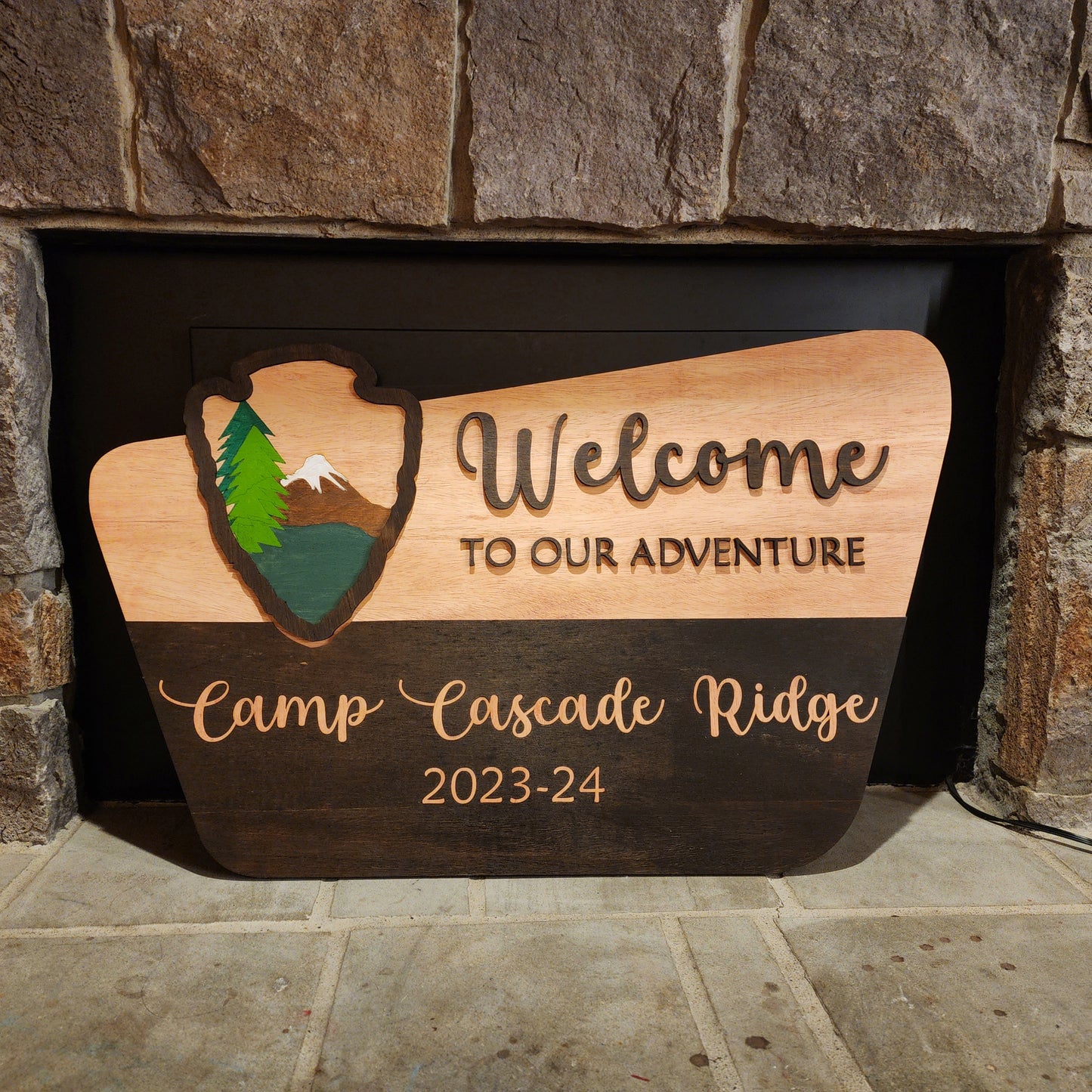 National Park Theme Sign, Custom Wooden Sign