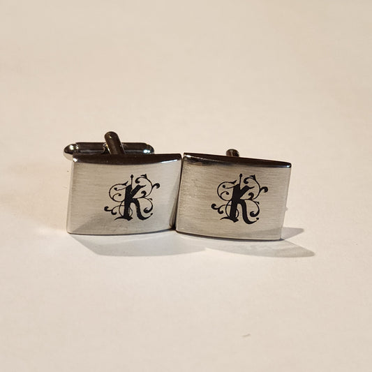 Brushed Metal Cufflinks