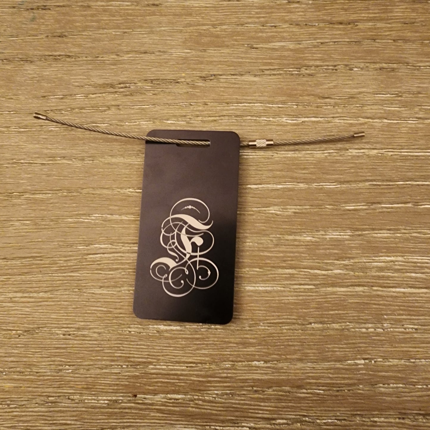 Metal Luggage tags, Black
