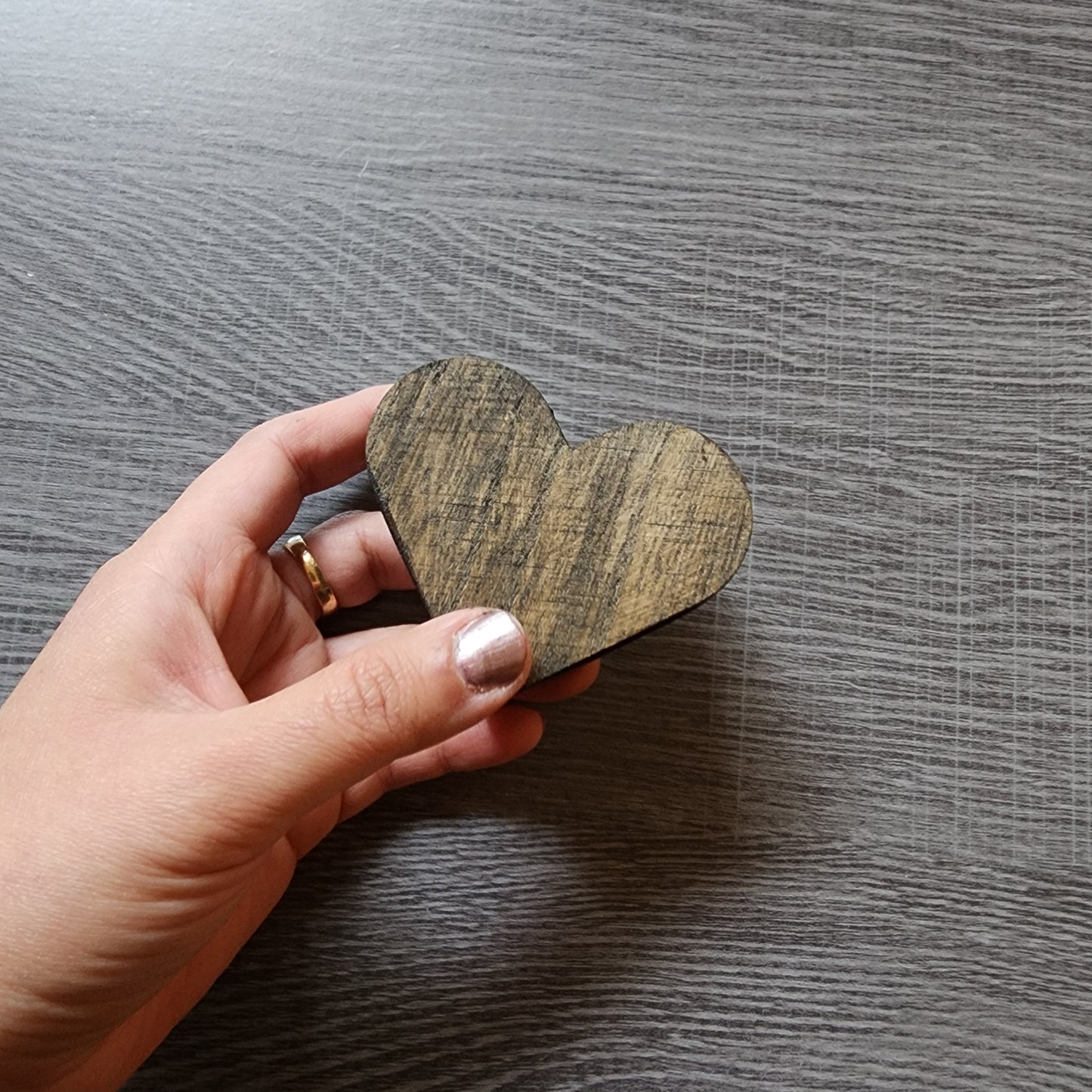 Wooden Heart Shaped Box - Personalization