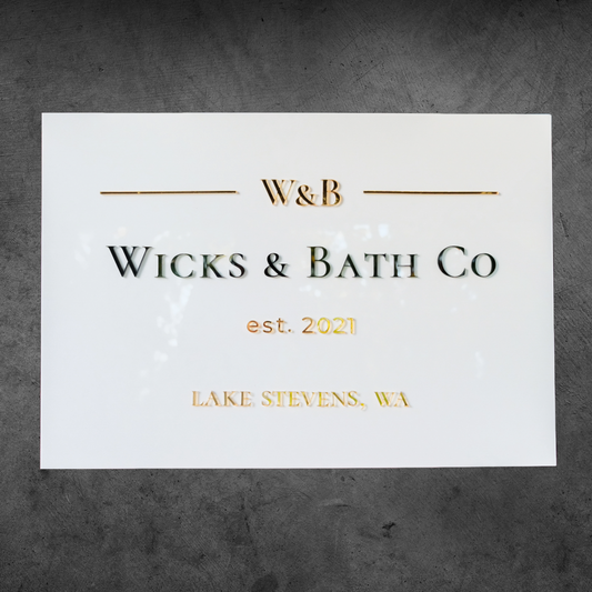 18" x 24" Logo Sign, 3D Acrylic
