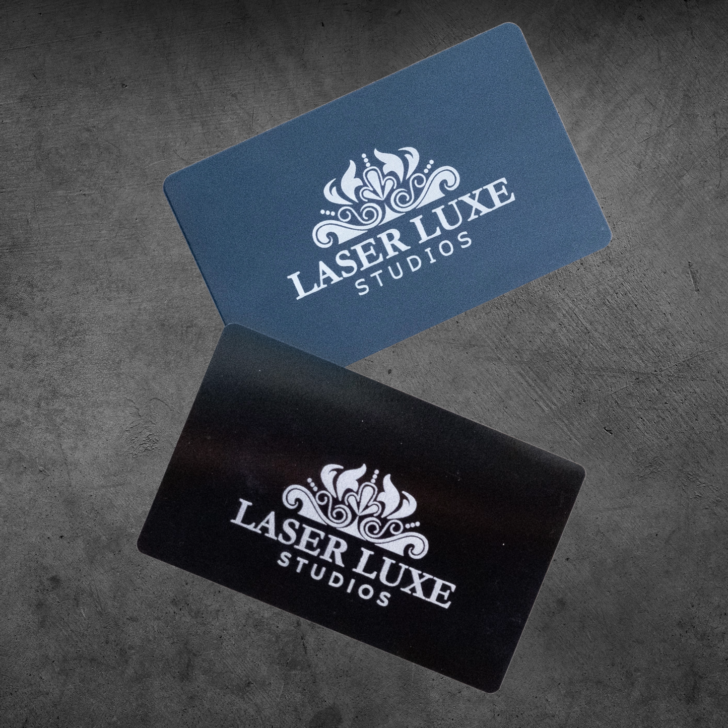 Premium Metal Business Cards with QR codes, Matte